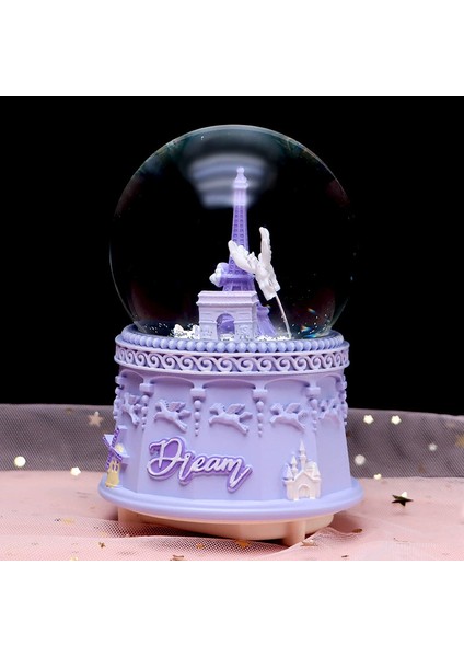 Paris Temal Orta Boy Işıklı Müzikli Kar Küresi fiyatları