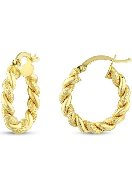 Altın Halka Küpe - 14K