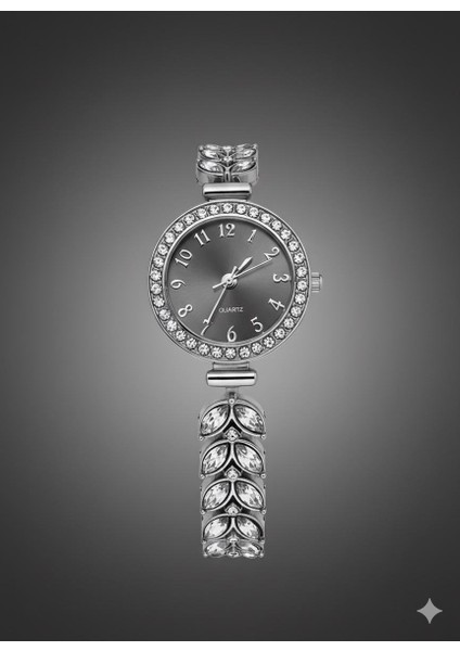 Gümüş Taşlı Kasa Minimal Kol Saati modelleri