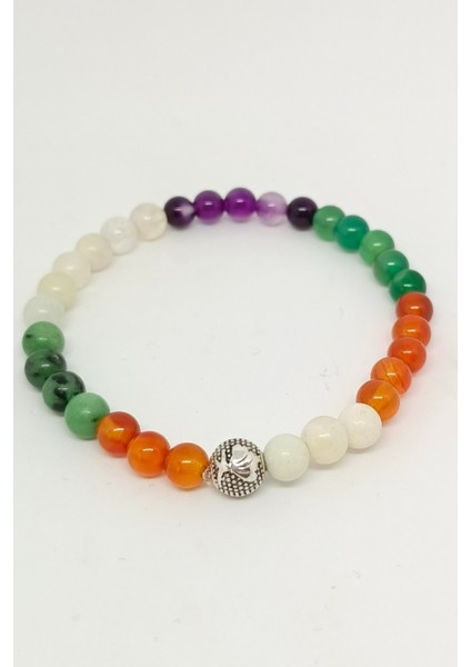 Doğal Taşlı (Ay, Akik, Yeşim) Çakra Bileklik