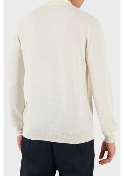 % 100 Yün Regular Fit Yarım Fermuarlı Polo Yaka Kazak Erkek Polo Yaka Kazak 55125 14290 005 fiyatları