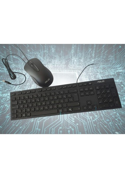 AW311 USB Kablolu Q Klavye Mouse Set Siyah Türkçe Fonksiyonlu