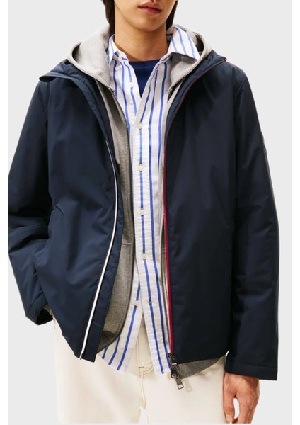 Regular Fit Logolu Kapüşonlu Mont Erkek Mont MW0MW41082 Dw5