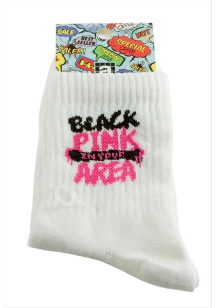 Black Pink Kolej Çorap 8*28