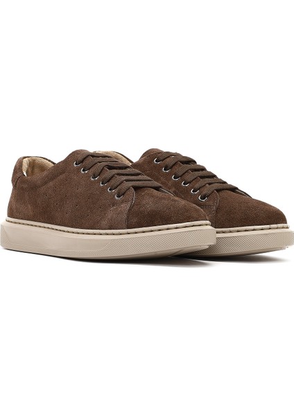 Kadın Kahverengi Bağcıklı Süet Deri Sneaker 25AFD500610 modelleri