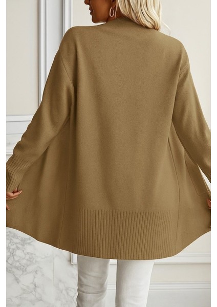 Kadın Uzun Kollu Önü Açık Triko Hırka modelleri