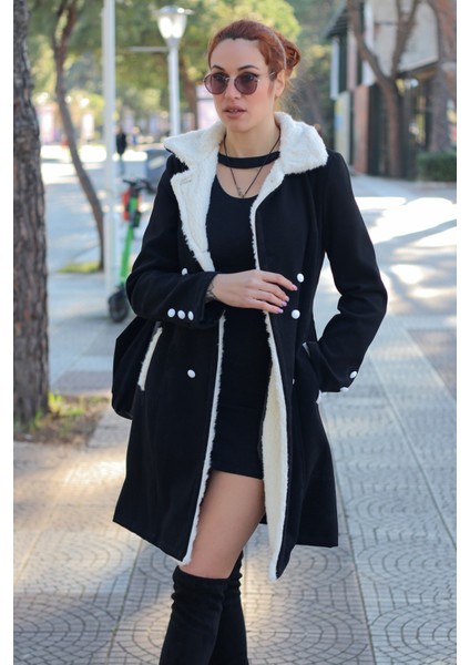 Detaylı Kaşe Kaban