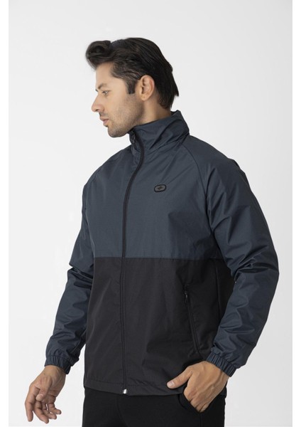 Erkek Kapşonlu Su Iticili Spor Yağmurluk