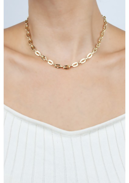 Gold Kaplama Klasik Kadın Kolye