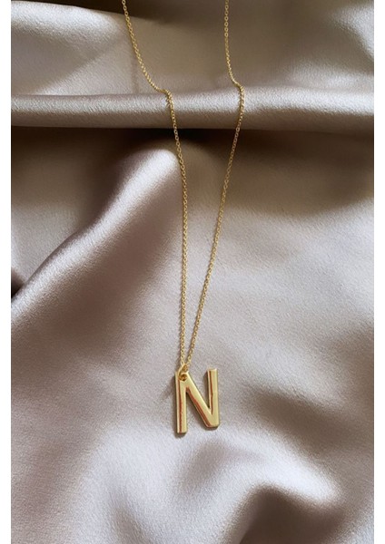 Ince Zincir Harf Kolye N Harfi fiyatları