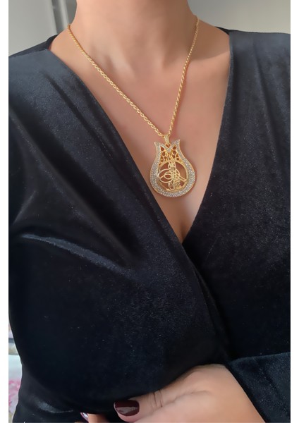 Tuğra Figürlü Lale Kolye indirimleri