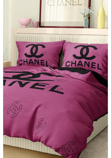 Nevresim Takımı Çift Kişilik Pamuklu Saten Kumaş 6 Parça 3D Dijital Baskı Duvet Cover Set Model No: indirimleri