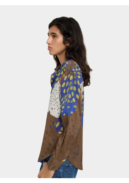 Uzun Kollu Desenli Gömlek modelleri