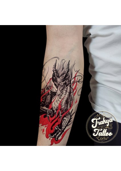 Geçici Dövme 1-2 Hafta Kalıcı Yarım Kol Ejderha Dövmesi fiyatları