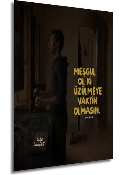 Yağlı Boya Görünümlü Modern Sanat Dekoratif Ahşap Tablo Dikdörtgen Tablo fırsatları