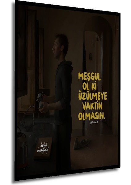 Yağlı Boya Görünümlü Modern Sanat Dekoratif Ahşap Tablo Dikdörtgen Tablo