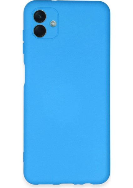 Samsung Galaxy A04E Kılıf Nano Içi Kadife Silikon - Mavi (K95)