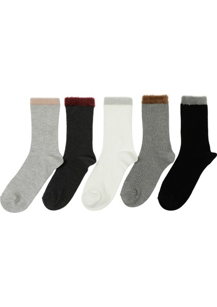 Bordo 5 Lı Skt-W 5pr Bordo Kadın Soket Çorap