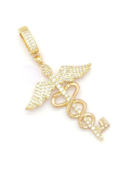 Ajda Charm Çelik Altın Kaplama Kadın Taşlı Melek MODEL-CHR-127 modelleri