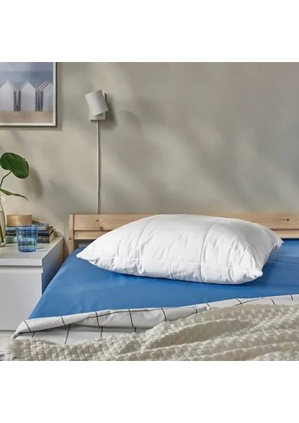 Senapsmott Yoğun Dolgulu Yastık Beyaz 50 x 60 cm Soğuk Tutan Ürün Yan/sırt Üstü Uyuyanlar Için fırsatları