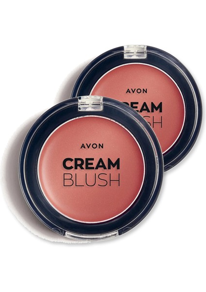 Kremsi Allık - Peach Ikili Set