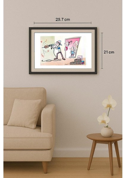 Ma Heng Chao 29X21CM Orijinal Karikatür Tablo fiyatları