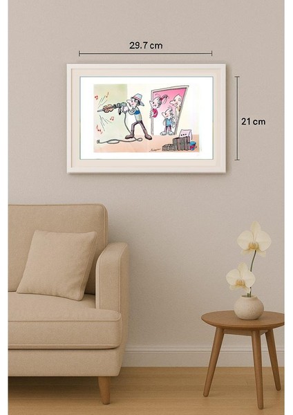 Ma Heng Chao 29X21CM Orijinal Karikatür Tablo indirimleri
