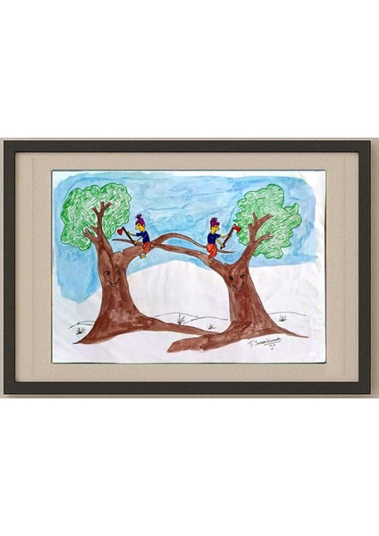 Thipparapu Suman Kumar 29X21CM Orijinal Karikatür Tablo