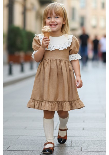 ÇOCUK RUBY KISA KOL / KAHVE