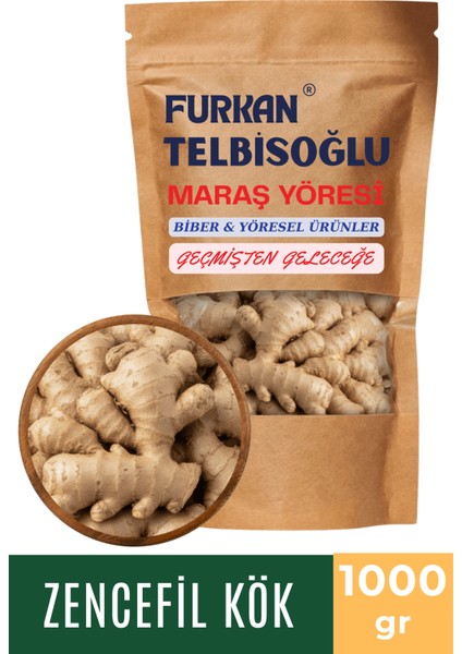 Zencefil Kök - ( Doğal Kurutulmuş, Elenmiş, Katkısız ) 1000GR