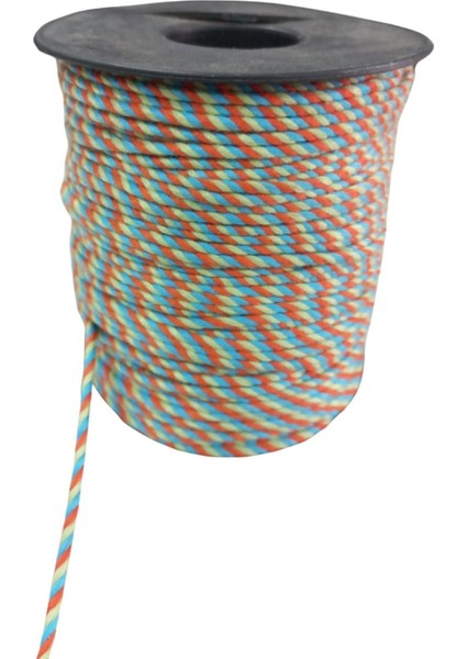 Bileklik Ipi, Hediye Paketleme Ipi, Şans, Bereket, Aşk, Şifa, Güç 10 mm Pamuk 10 Metre Yeşil