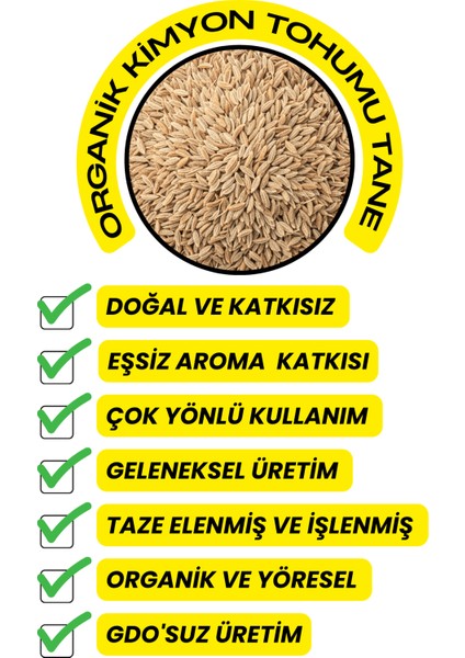 Kimyon Tohumu Tane - ( Elenmiş, Katkısız ) 250GR fırsatları