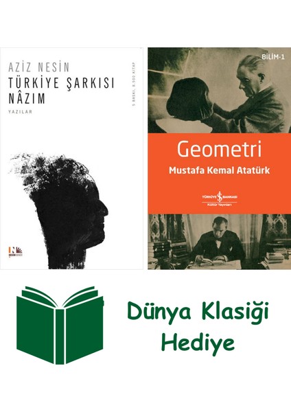 Türkiye Şarkısı Nazım + Geometri + Dünya Klasiği Hediye