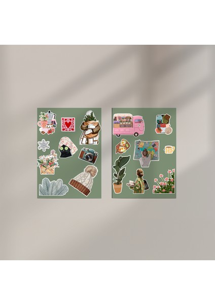 Sticker Set 6'lı - Scrapbook, Ajanda , Not Defteri fiyatları