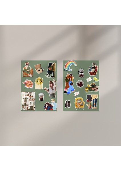 Sticker Set 6'lı - Scrapbook, Ajanda , Not Defteri fırsatları