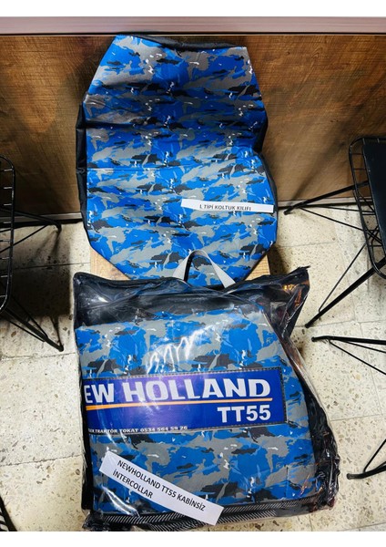 New Holland TT55 Kabinsiz Intercooler Özel Su Geçirmez Branda ve L Tipi Koltuk