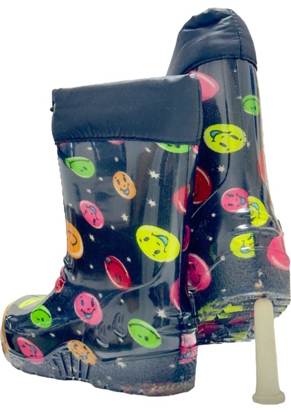 Içi Termal Tüylü Dışı Lastik Uzun Çizme Su Geçirmez Dayanıklı Kaymaz Taban (24-37 Numara)