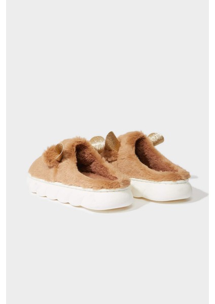 Kadın Yılbaşı Temalı Düz Taban Ev Terliği F1529AX25WN modelleri