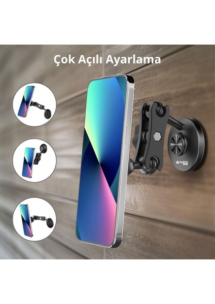 Cfx-14 Manyetik Araç Içi Telefon Tutucu (Yapışkanlı – Magsafe Uyumlu)
