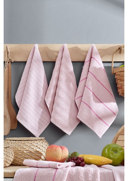 Sophia Mutfak Havlusu 6 Adet (45X30 Cm) Pudra modelleri