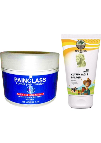 Painclass Ağrılarınıza 100 ml Teskin Kremi + Ibn-I Sina Kuyruk Yağ & Bal Özü Çizgilere Krem