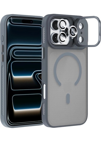 Apple Iphone 17 Pro Max Uyumlu Metal Standlı Tuşlu Mat Lens Hediyeli Nevada Case indirimleri