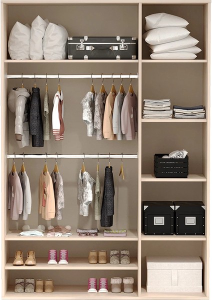 Natural 3 Kapaklı Dolap modelleri