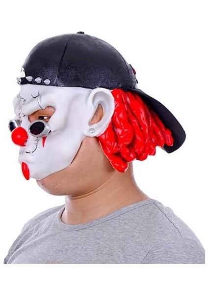 Parti Aksesuar Lateks Şapkalı Gözlüklü Beyaz Maske fiyatları