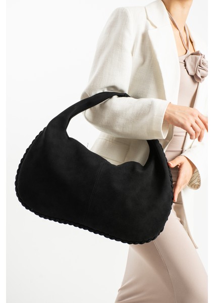 Nova Örgü Kenarlı Süet Büyük Boy El ve Omuz Çantası fiyatları