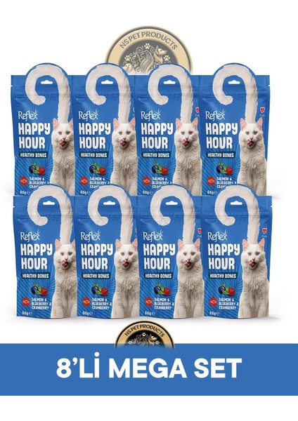 Plus Happy Hour 8'li Kedi Maması Mega Set 4 / 8X60GR