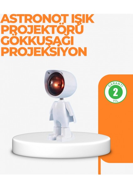 USB Şarjlı Taşınabilir Gün Batımı Projektör Lambası