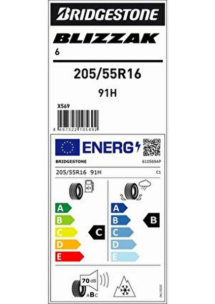 205/55R16 91H M+S Sfm Blızzak 6 Ev Oto Kış Lastiği (Üretim YILI:2025) fiyatları