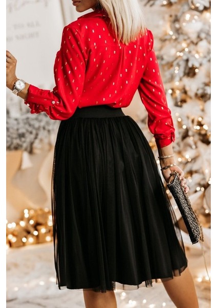 Metal Düğmeli, Apoletli Kol ve Cep Detay Moskrep Gömlek modelleri