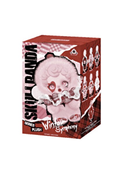 pop mart skullpanda winter symphony series plush anahtarlık